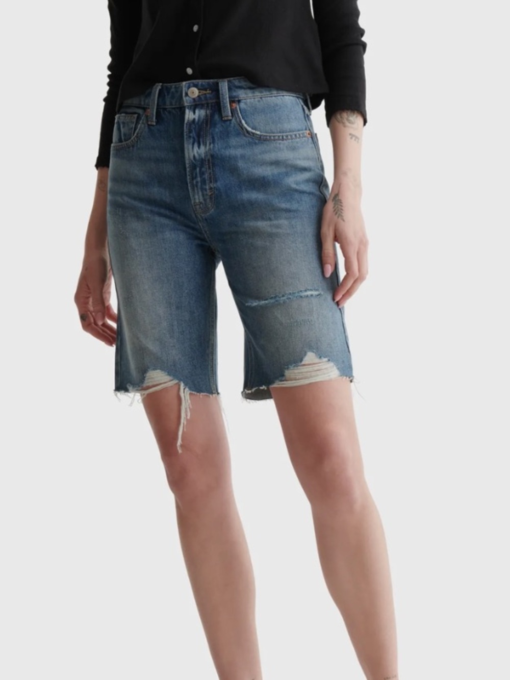 NWT Lucky Brand - Size 8/29 High Rise Bermuda Jean Short